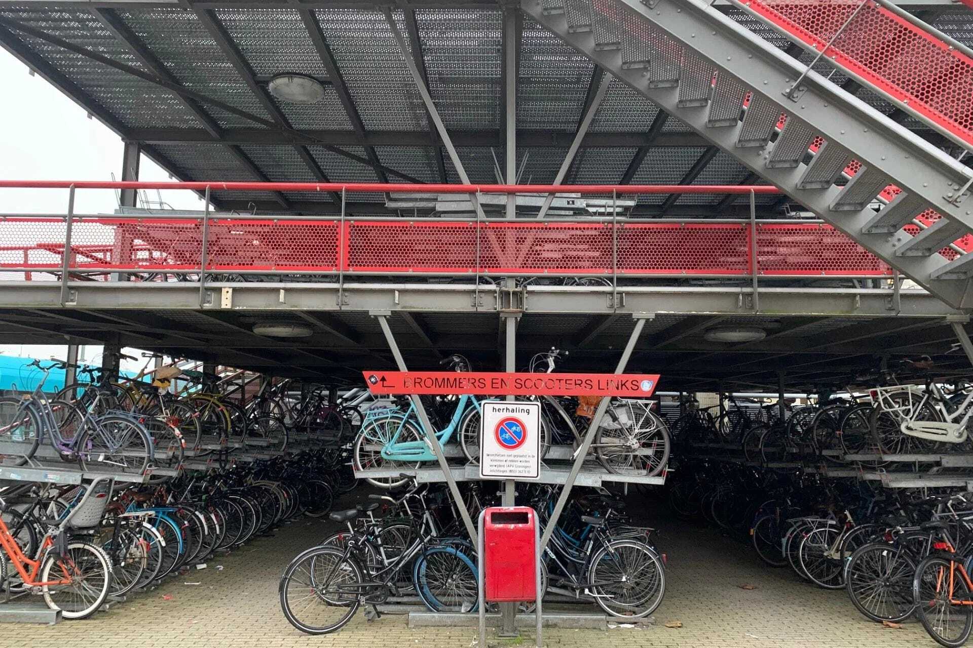 Bicycle Flat at Groningen Central Station Will Be Removed in January