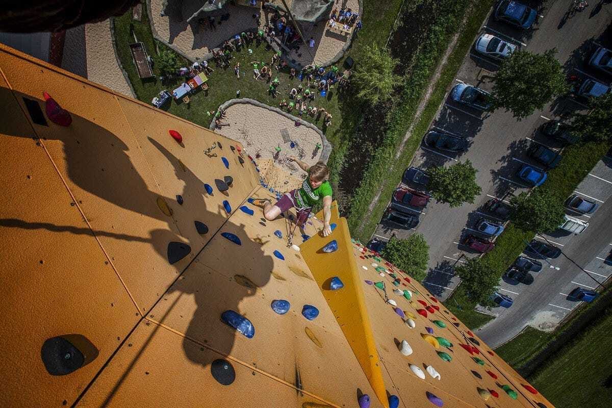 The World's Tallest Climbing Wall