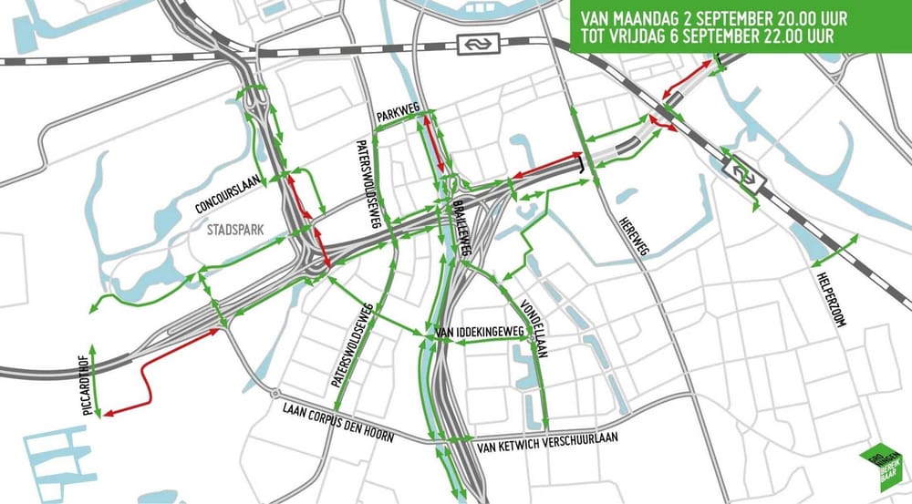 Cycle Path Closures Around City Park and Freedom Square in September post image
