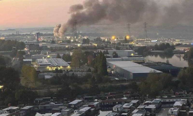 Fire at Metal Recycling Company Causes Thick Smoke and Stench Over Groningen post image