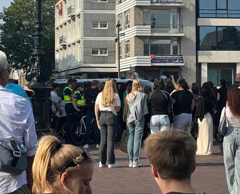 Despite Safety Measures, Students Rebelled With a Protest With Police Intervention post image