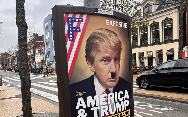 Donald Trump’s Posters Vandalised post image